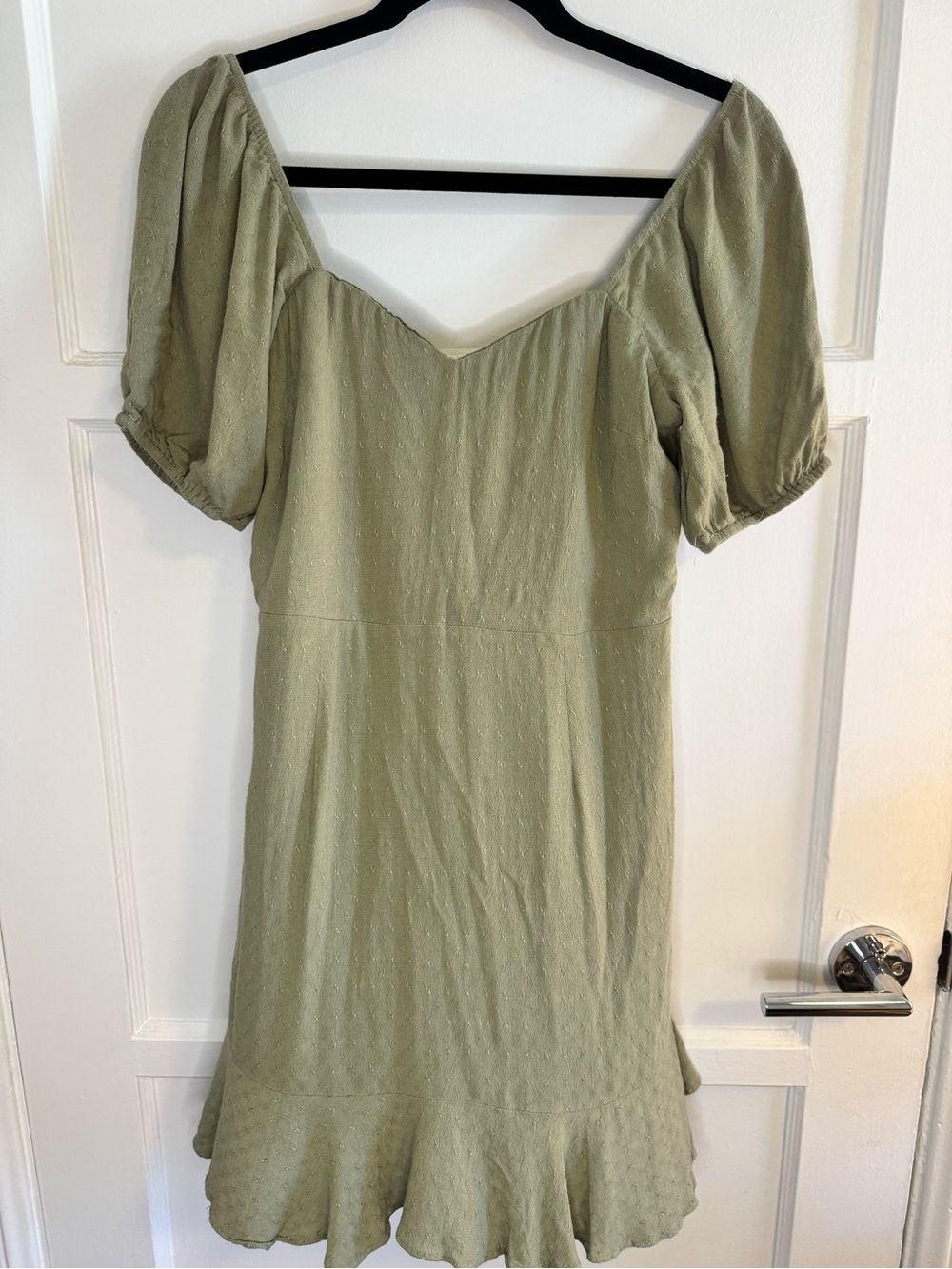 Altarโd State Sage Green Ruffle Mini Dress Size S